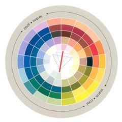 Using a Colour Wheel lets you see relationships in colour and helps to develop colour schemes