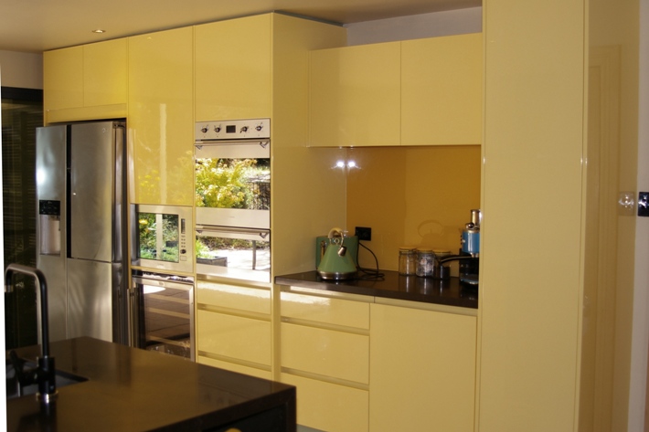 Modern Recessed Handle Kitchen Reflecting the colours of nature, by Compass Kitchens of Adelaide